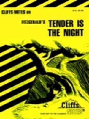 cover image of CliffsNotes on Fitzgerald's Tender Is the Night
